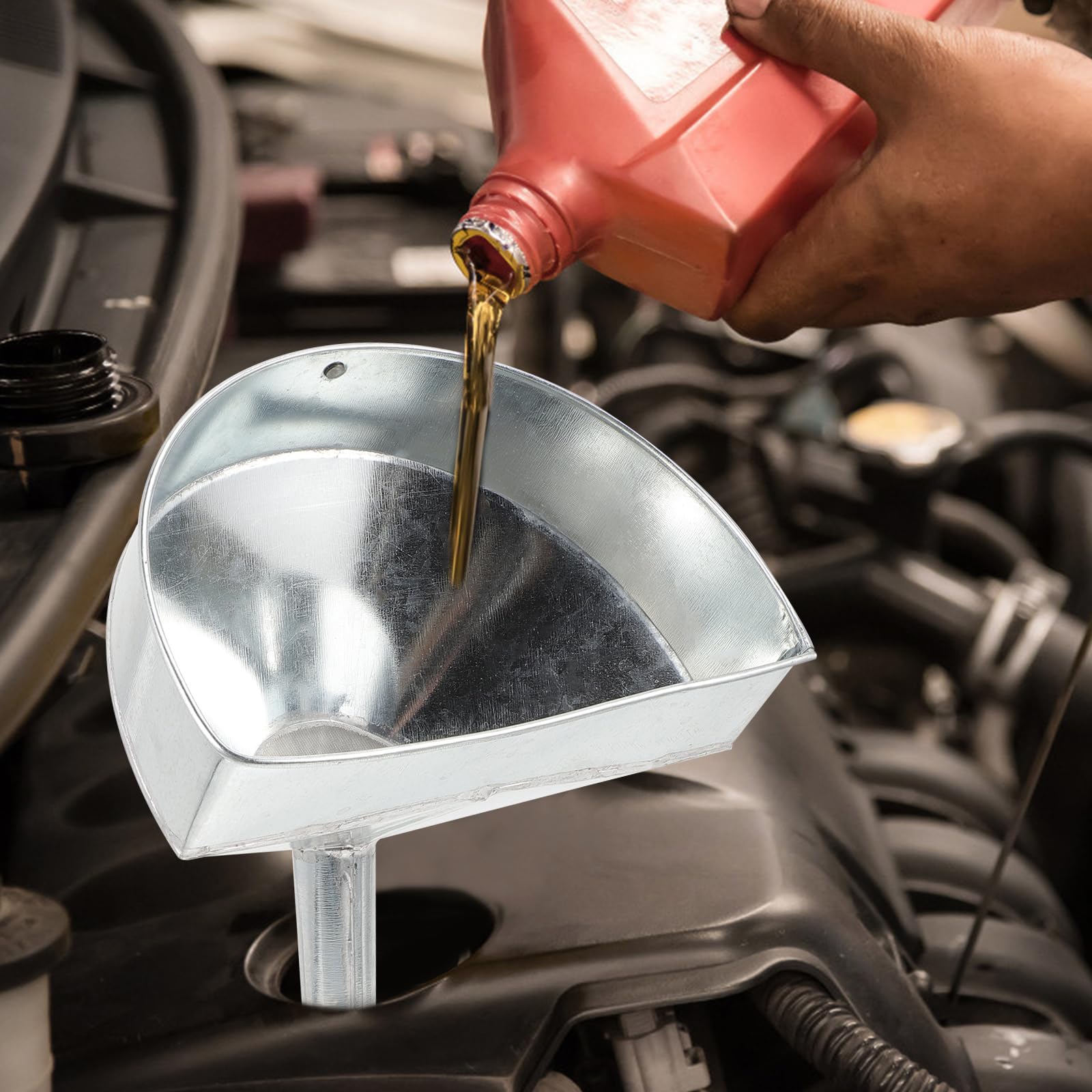 Zerodeko Imbuto Carburante Per Filtri A Imbuto Inossidabili Olio Motore Di Ferro Fluido Di Trasmissione Di Rifornimento In