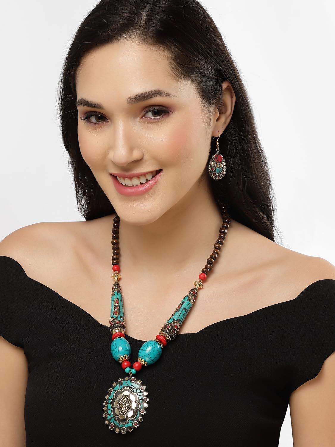 Tibetan Pendant Necklace Set
