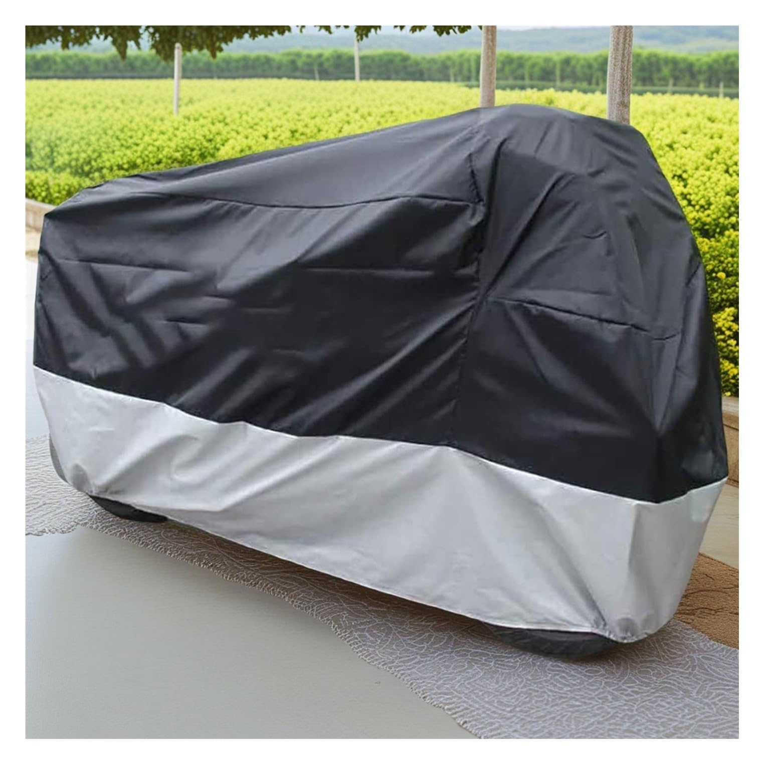 Motocicleta Aire Libre Cubierta L XL XXL Accesorios Motocicletas Cubierta Piezas Almacenamiento Eficiente Protector Prueba Viento Todas Estaciones Orificios Cerradura Estacionamiento Lluvioso