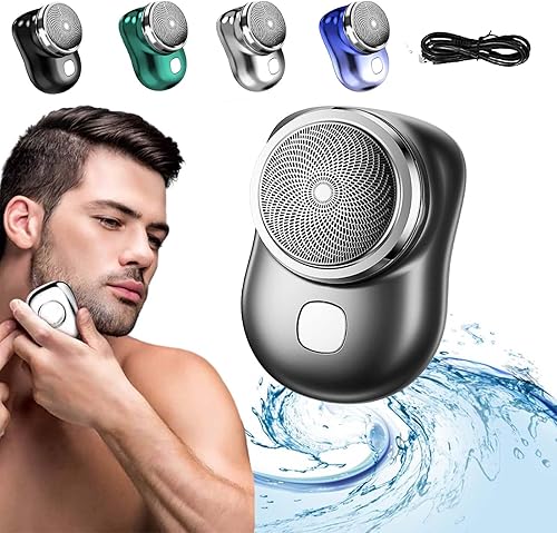 Glidex Mini afeitadora eléctrica portátil, potente máquina de afeitar de tormentas, mini afeitadora eléctrica portátil, afeitadora eléctrica