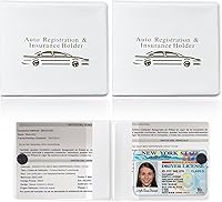 Vista 17 de Ziciner Soporte para Seguro de Registro de Automóvil, Paquete de 2 Organizador Esencial de Documentos de Tarjetas de Auto para Guantera con Cierre