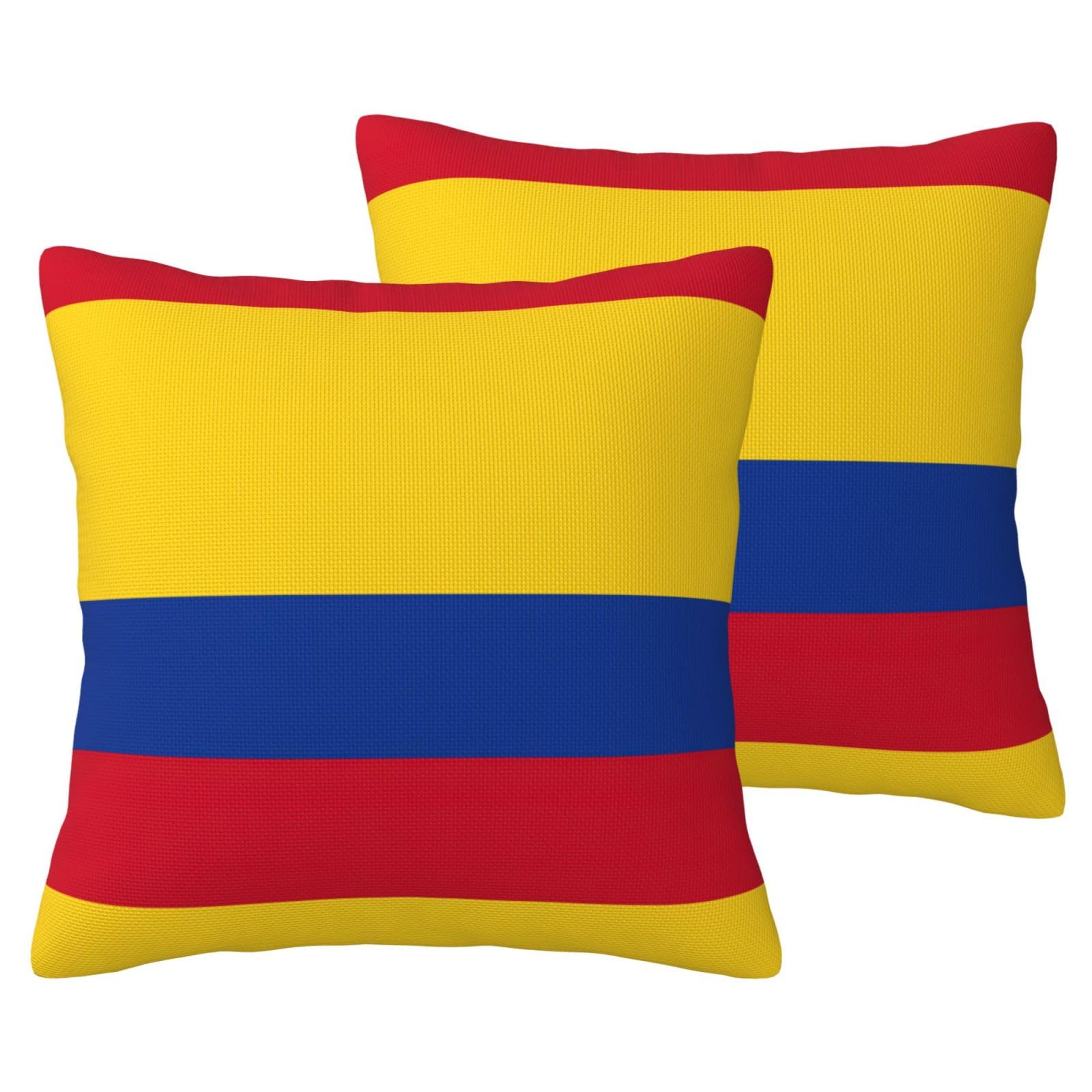 Housses de coussin Colombie, lot de 2 taies décoratives pour salon