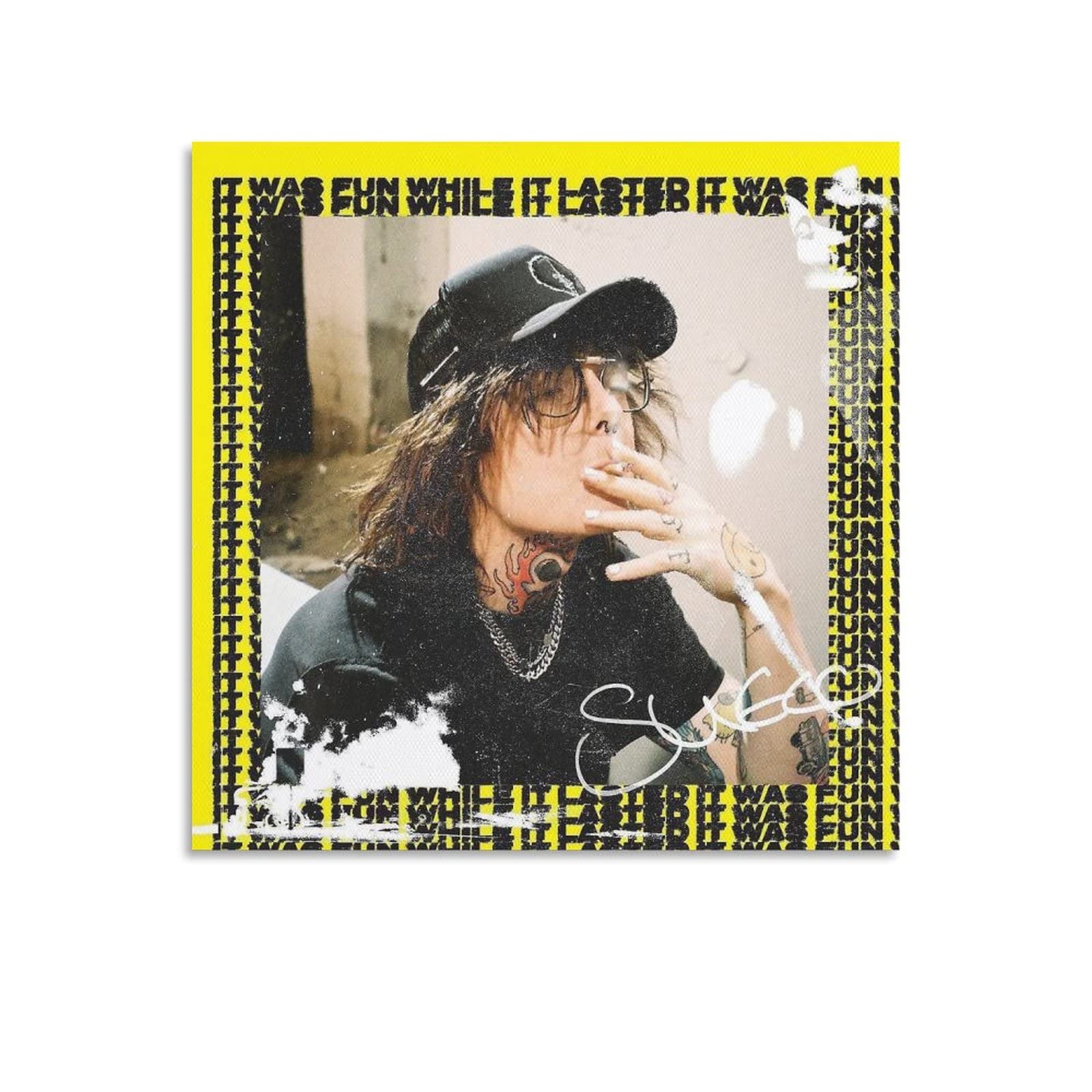 BRYMOR Sueco It Was Fun While It Lasted Canvas Poster Bedroom Decor Sports Landscape Office Room Decor Gift Unframe-style24x24inch(60x60cm)