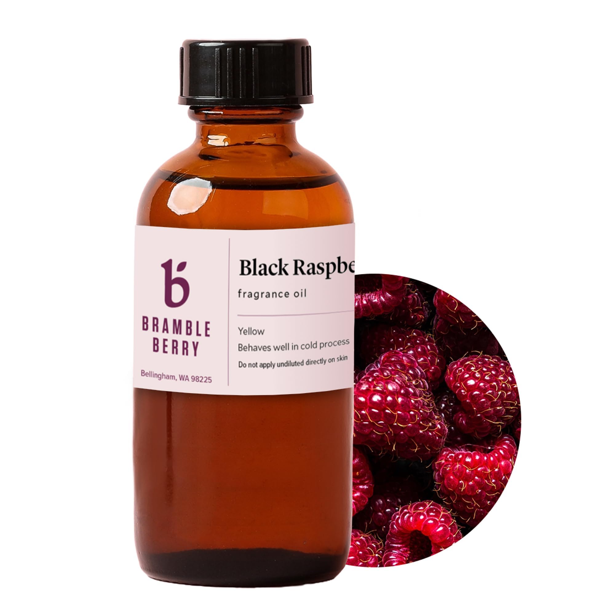 Bramble Berry Black Raspberry Vanilla Fragrance Oil | Black Raspberry Vanilla Scent for Soap Making, Candle Making, Lotion &amp; Bath Bombs | Skin Safe, Vegan, Paraben &amp; Phthalate Free, DIY Craft Essenti