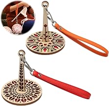 2 Pieces Wooden Wrist Yarn Holder | Portable Wrist Ball Holder, Wrist Thread Holder to Prevent Tangles and Yarn Shifts
