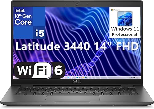 Dell Latitude 3000 3440 2023 Computadora portátil de negocios FHD de 14 pulgadas, Intel 10-Core i5-1335U (Beat i7-1270P), 16 GB DDR4 RAM, 256 GB