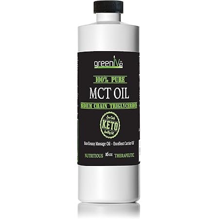 GreenIVe - MCT Oil - 100% Pure Medium Chain Triglycerides - Exclusively on Amazon (16 Ounce)
