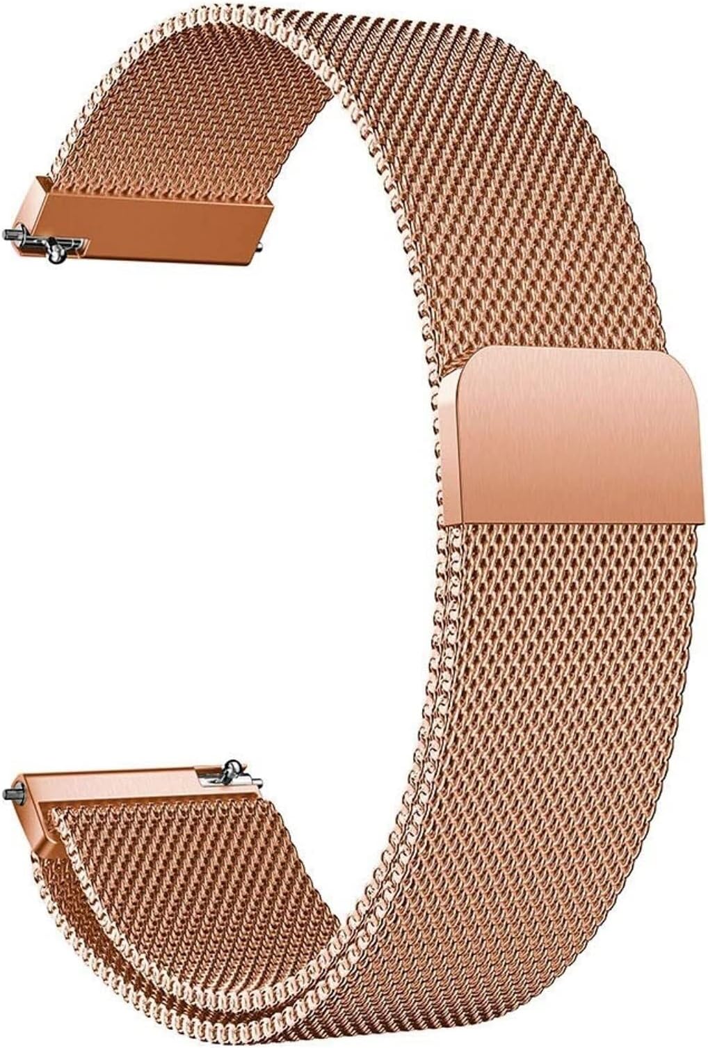 – Metal Magnetic Watch Band Mesh Woven Quick Release Strap Adjustable Stainless Steel Replacement Straps for Women Men 16mm18mm 20mm 22mm