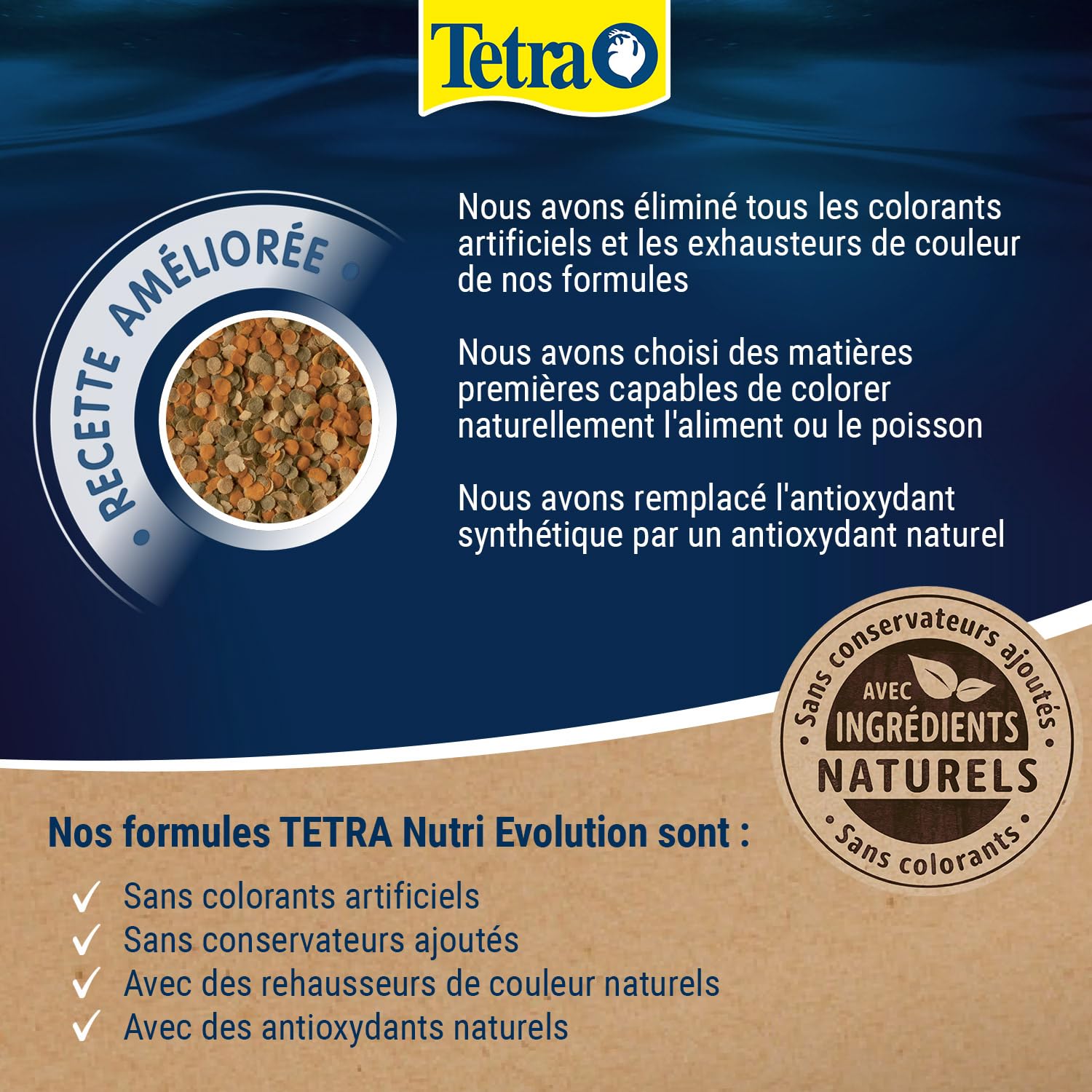 TetraMin Crisps Nutri Evolution - Aliment Complet en Crisps aux Ingrédients Naturels pour Poissons Tropicaux – Recette améliorée Sans conservateurs ajoutés Sans colorants - Boîte PET recyclé - 250 ml