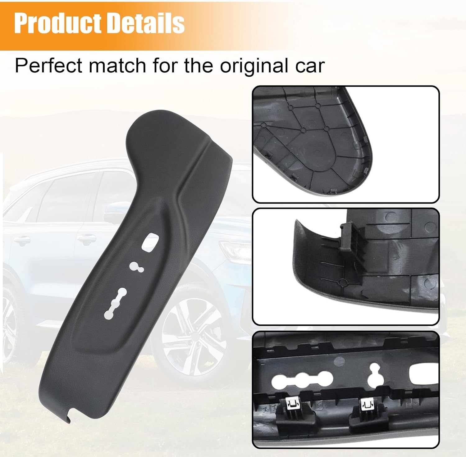 FZJDSD Driver Side Seat Switch Housing Panel Bezel 88160-1U020VA 88160-1U020J7 Compatible with Kia Sorento 2011-2015 Power Seat Switch Panel Bezel Seat Track Shield Cover Trim Cover