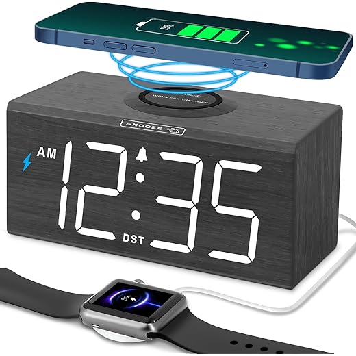 DreamSky Wooden Digital Clock