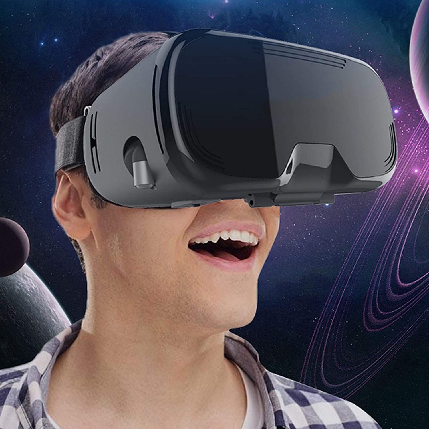 Gafas de realidad virtual, VR All-in-One Machine Game WiFi Panorámica auricular 3D con diseño de disipación de calor, distancia interpupilar Ajuste independiente Doble ajuste y cómodo para us