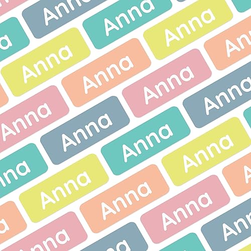 Etiquetas pequeñas de nombre (175) Etiquetas de nombre personalizadas para etiquetar artículos pequeños, etiquetas impermeables aptas para lavadora