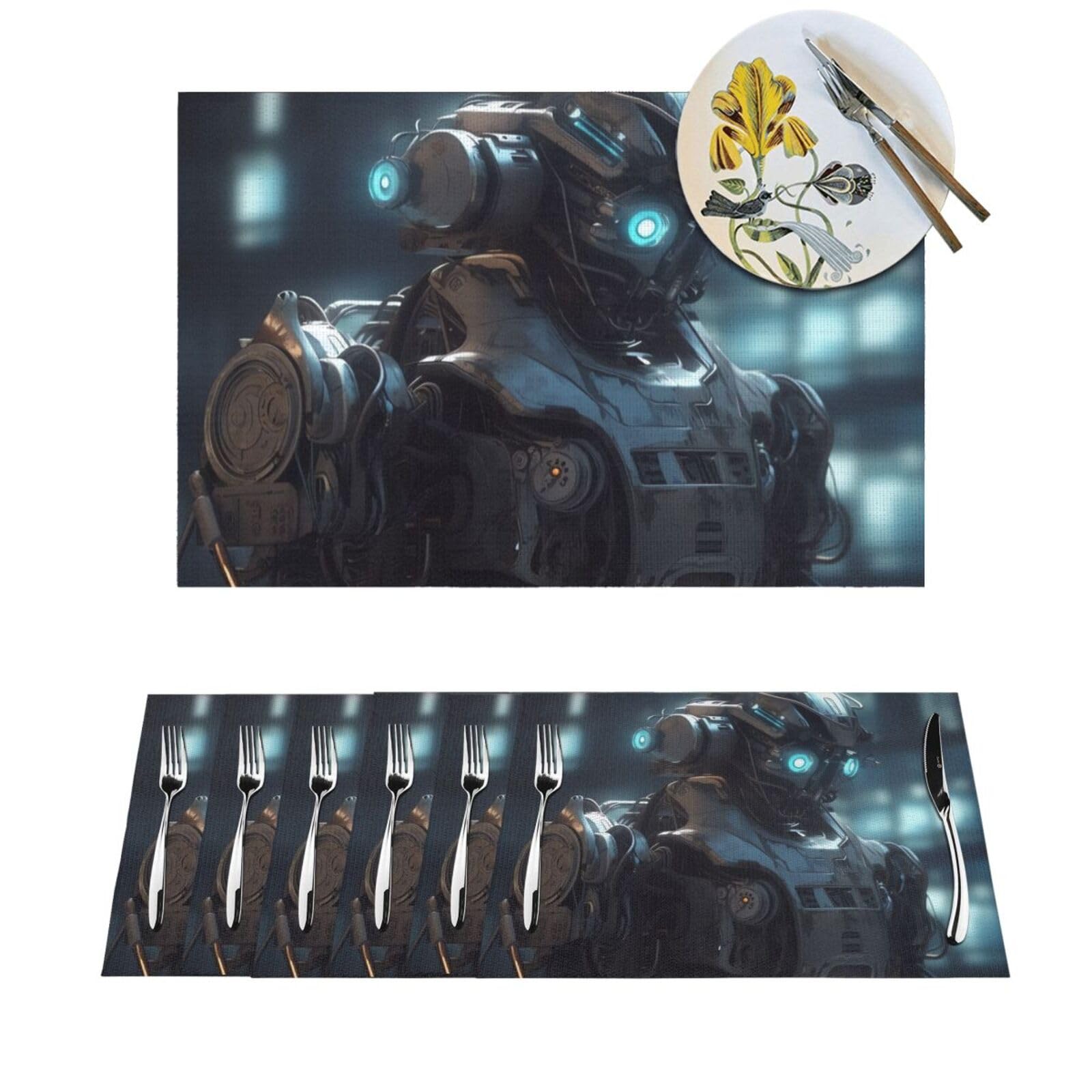 Sets de table en PVC lavables et antidérapants pour cuisine