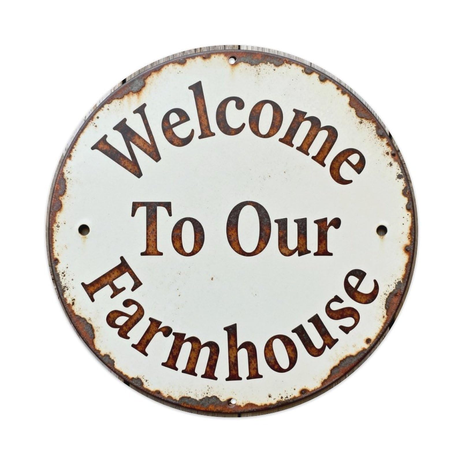 Welcome To Our Farmhouse Metal Tin Sign Plaque