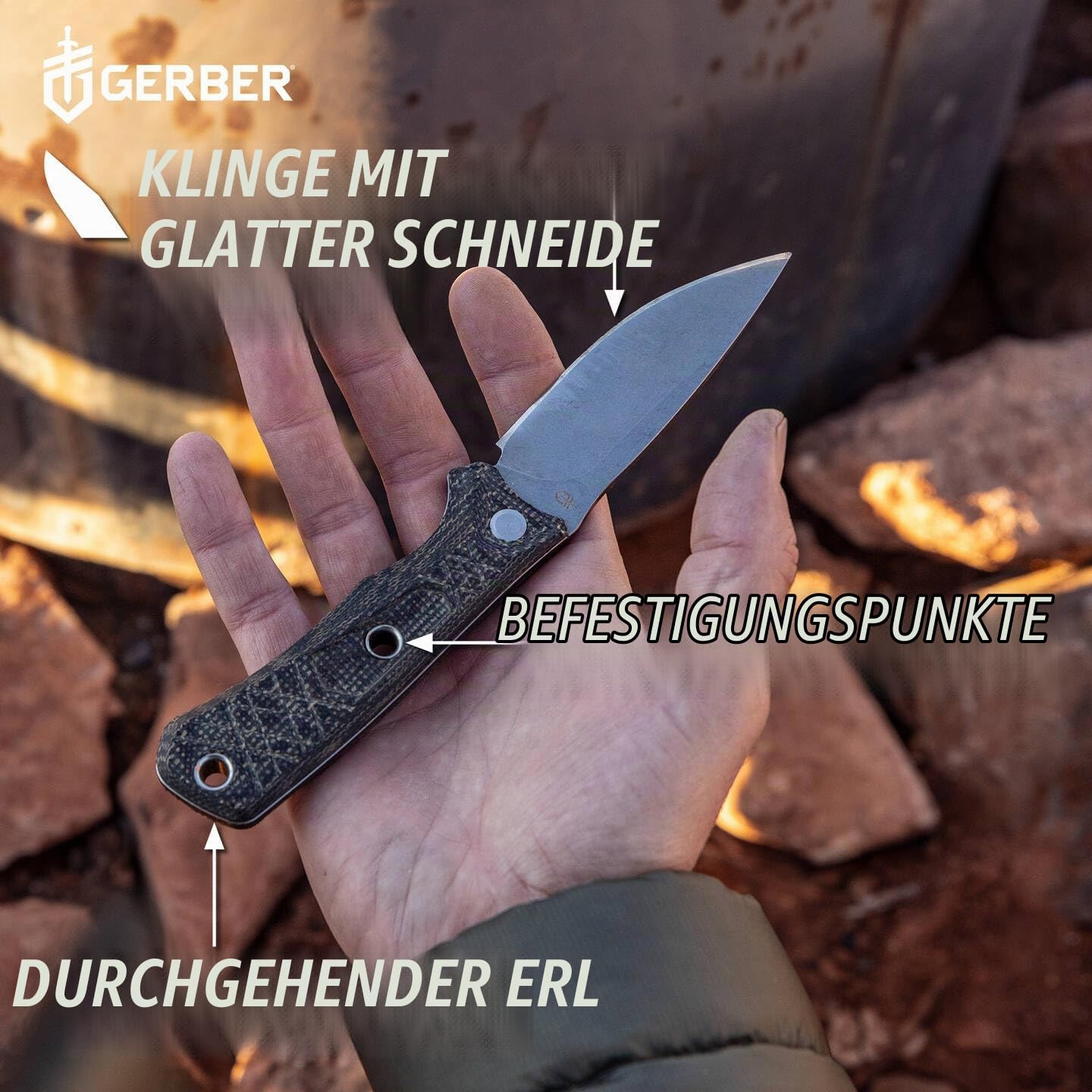 Gerber Outdoormesser, Convoy, Holster aus glasfaserverstärktem Nylon