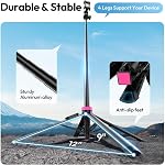 [𝟐𝟎𝟐𝟔 Nouvelle version] ULANZI MT44B Caméra Trépied 59'' Auto Open Phone Stand Dual Positon 360° Tête de balle extensible Selfie Stick w Chaussures froides pour iPhone Sony DJI Caméra d'action Osmo Nano