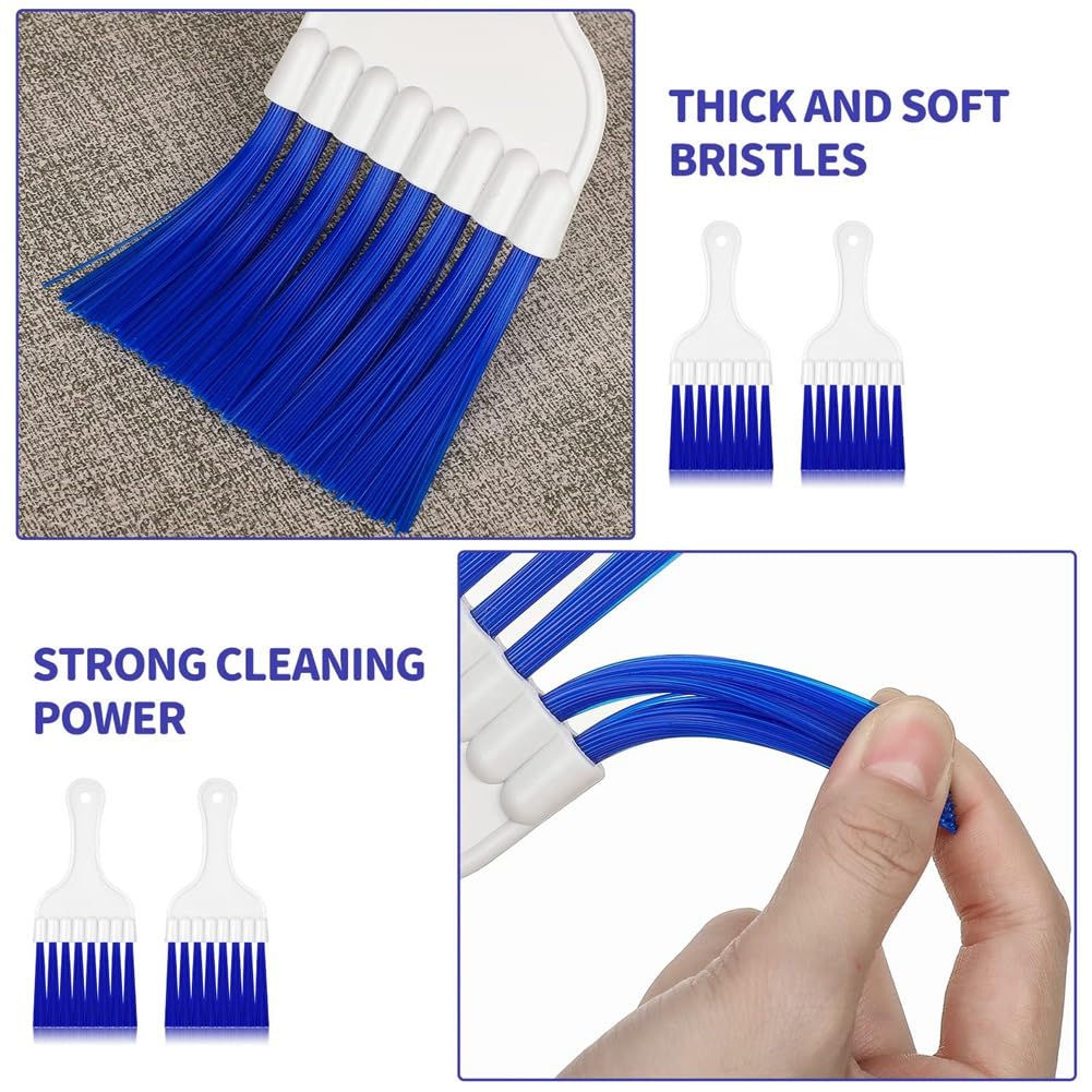 Cepillo de Limpieza de Condensador de Aire Acondicionado 8 Paquetes Azul para Bobina HVAC