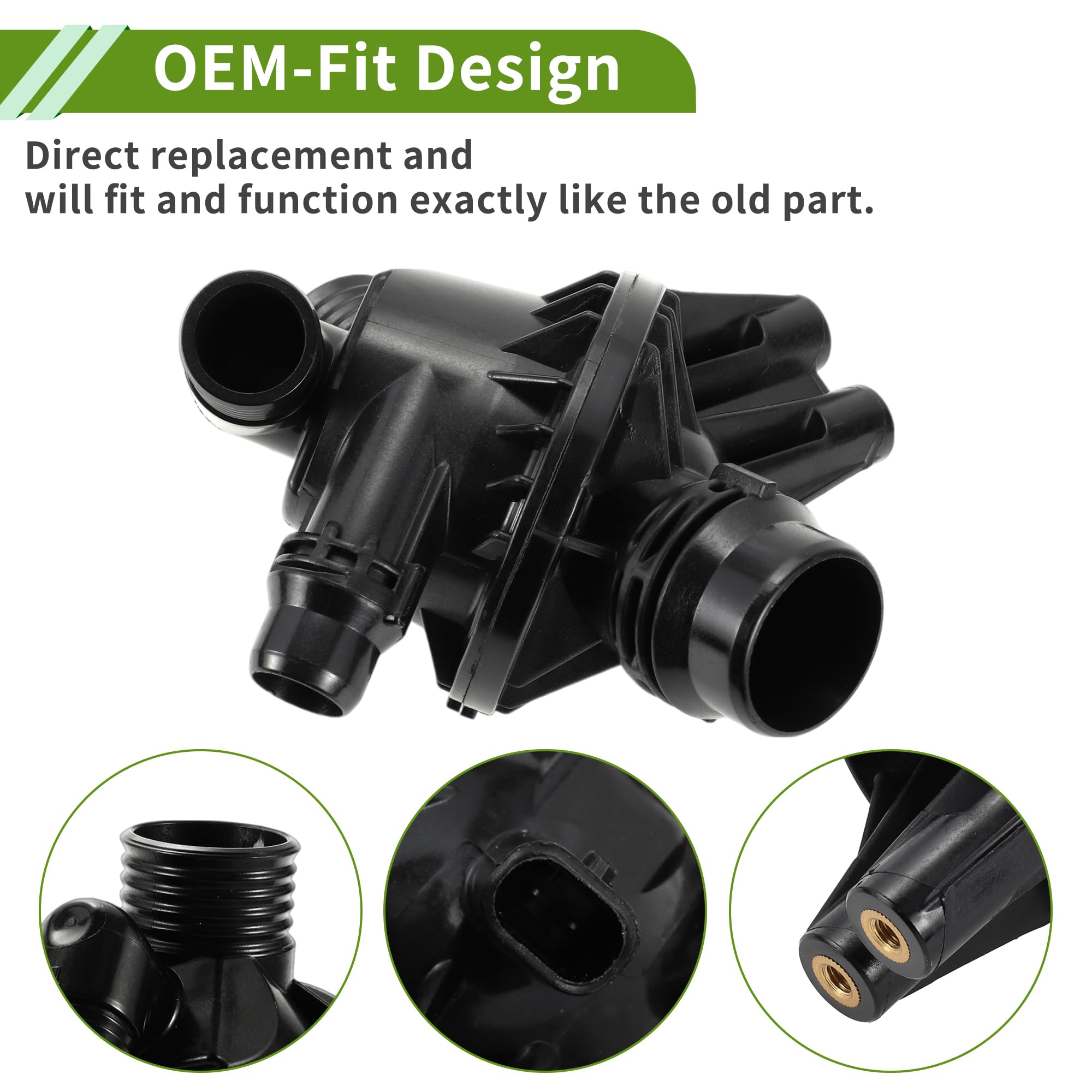 OBUDOWA TERMOSTATU Zespół obudowy termostatu płynu chłodzącego silnika pasujący do BMW F25 X3 2010-2012 3.0L Termostat