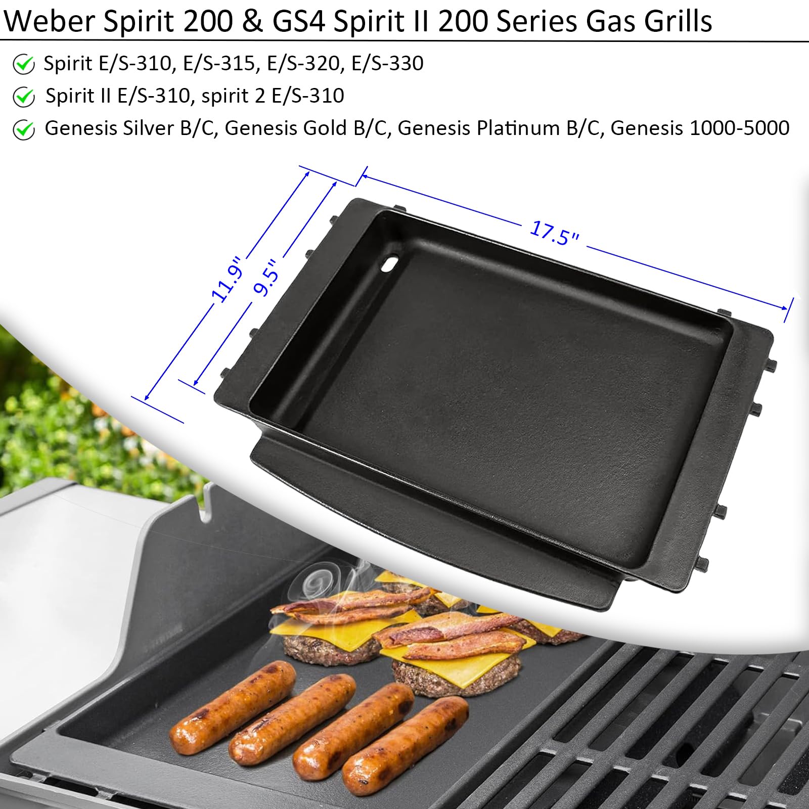 Weber Spirit II Grill Griddle Grill Griddle And Grates For Weber