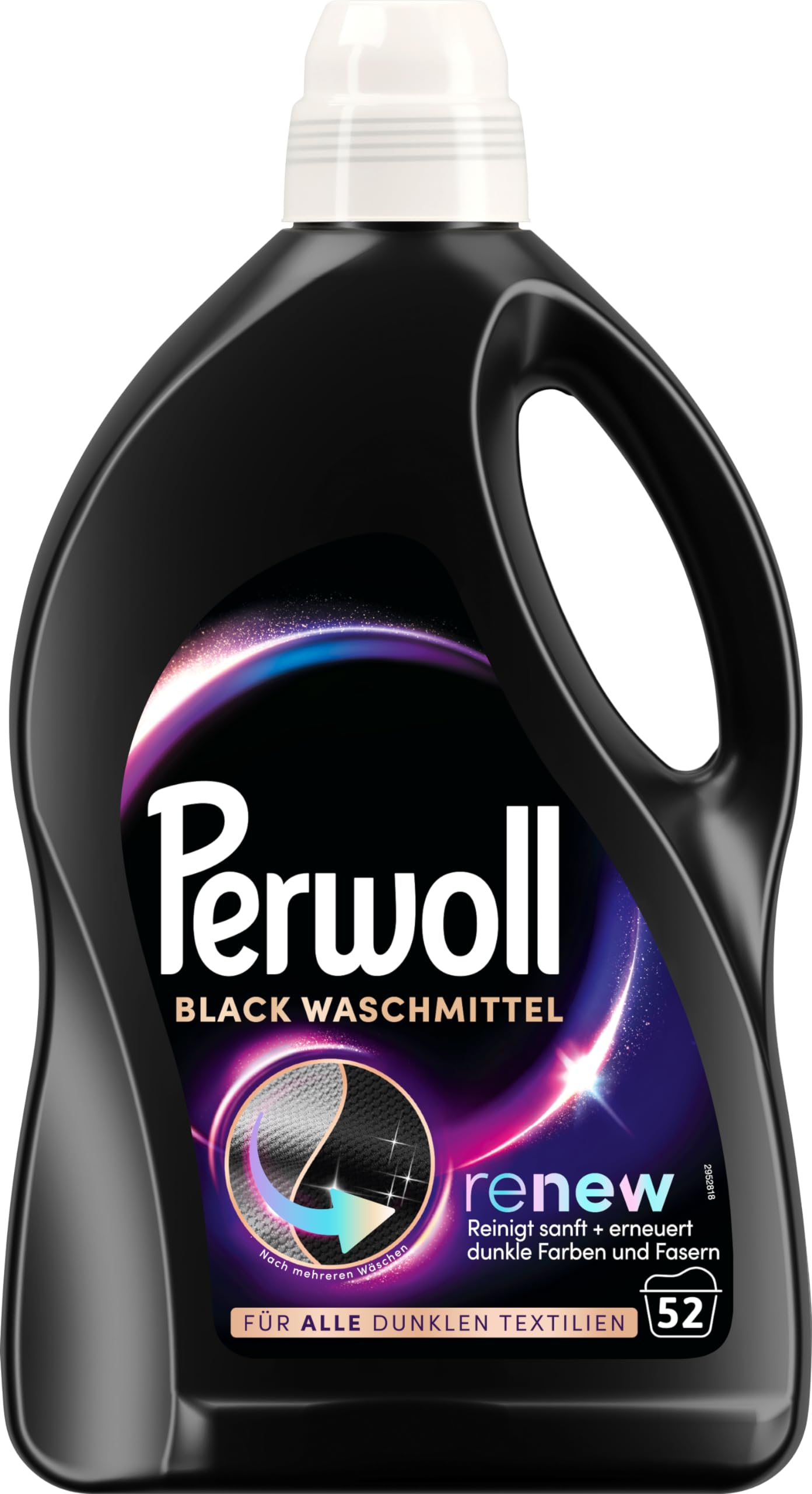 Perwoll Renew Schwarz (4 x 52 Waschladungen), Waschmittel für alle dunklen Farben, Feinwaschmittel stärkt die Fasern und verbessert die Farbintensität