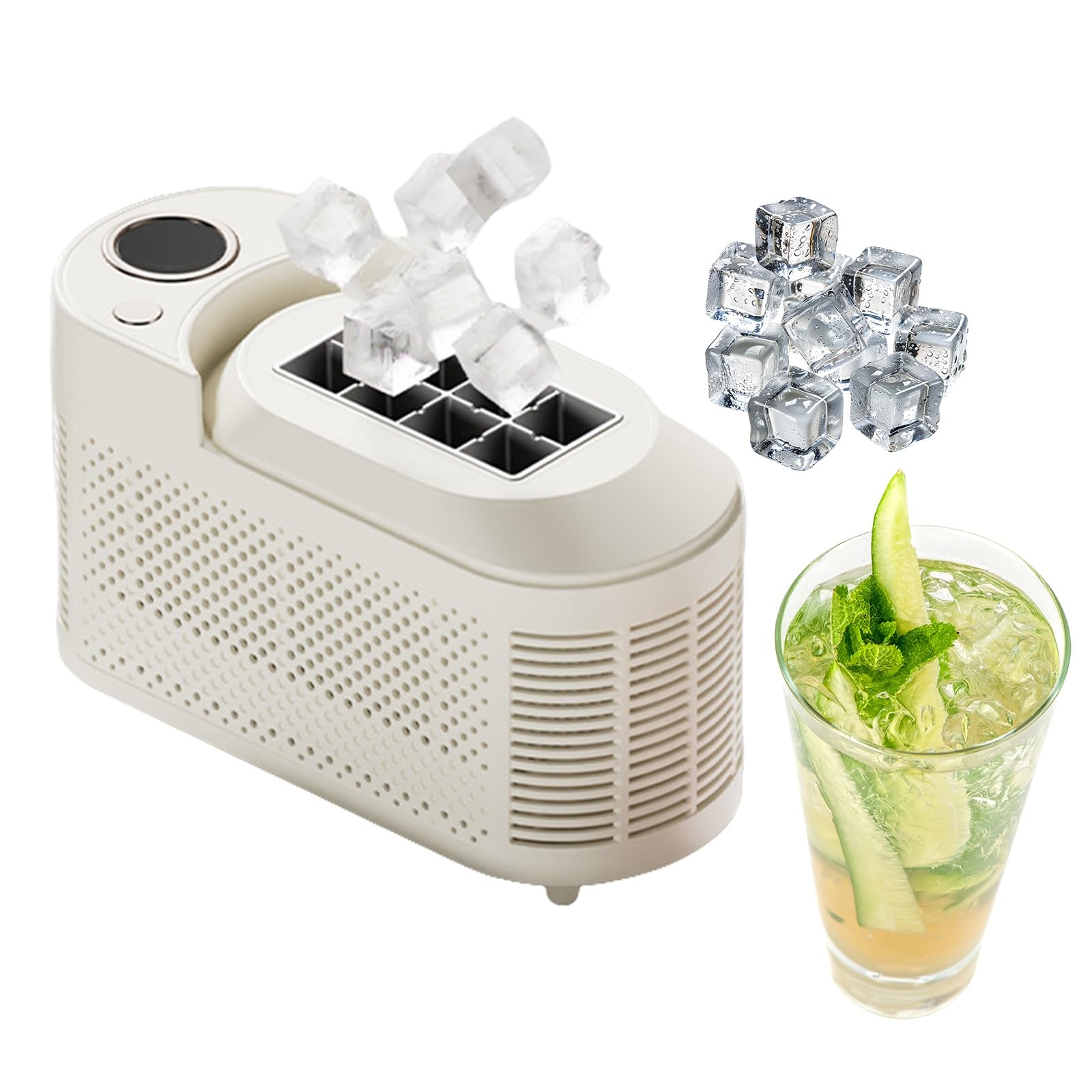 Machine à glaçons portable pour camping cuisine et véhicule nomade