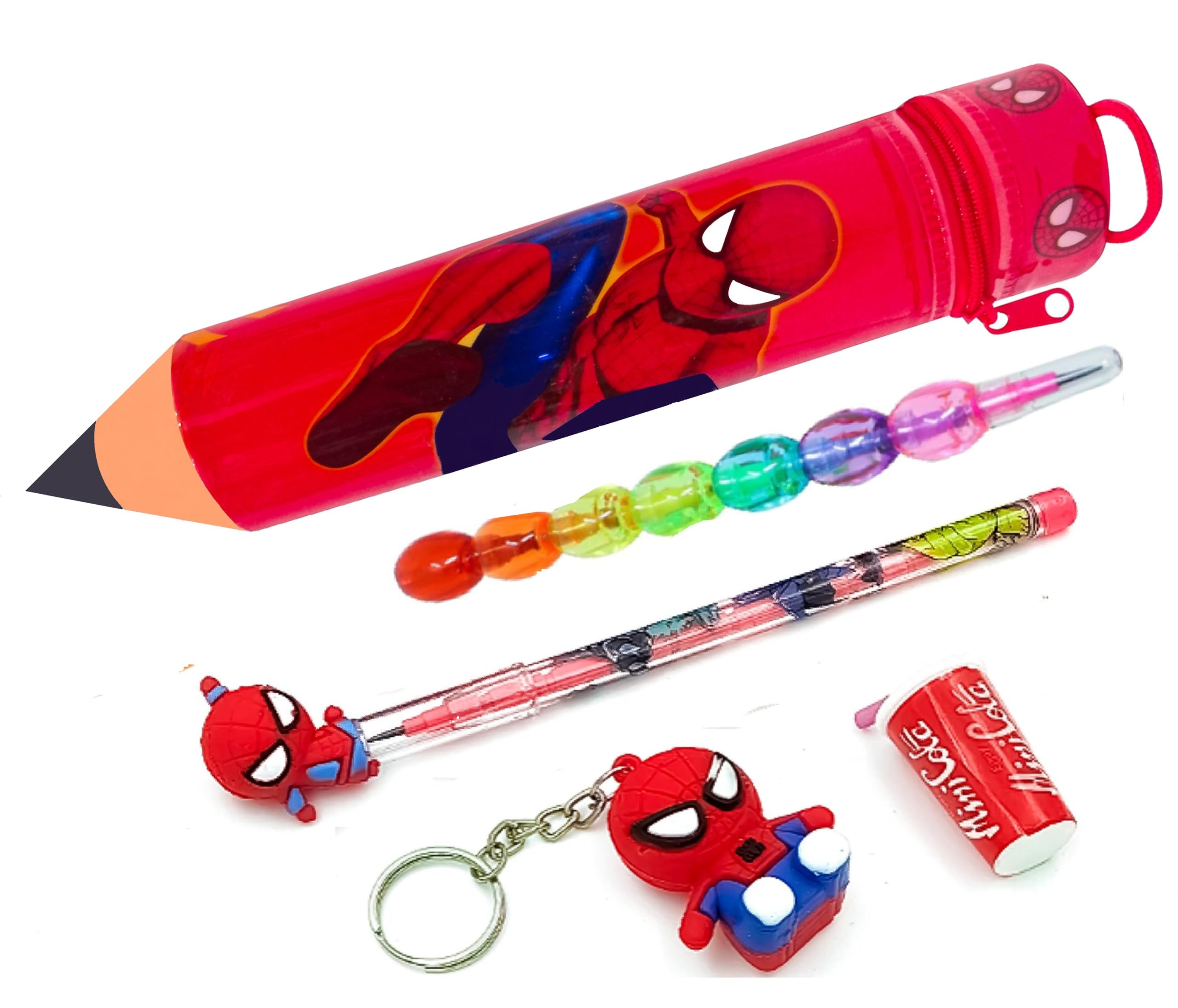 See full amazon price history chart for RZA 2023 Pencil Shape Pouch Combo for Your Kids for School,Spiderman Big Size Cartoon Printed Pencil for Kids,1 Pencil & 1 Moti Pencil,Eraser & Key Chain (Spiderman) Pack of 1 RZA 2023 Pencil Shape Pouch Combo for Your Kids for School,Spiderman Big Size Cartoon Printed Pencil for Kids,1 Pencil & 1 Moti Pencil,Eraser & Key Chain (Spiderman) Pack of 1 (B0DBG9V4QP) Amazon Price History, Amazon Price Tracker