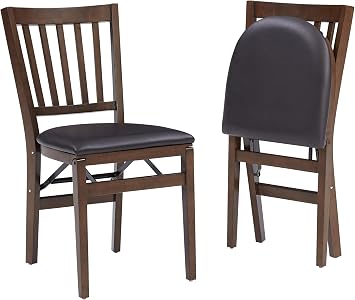 Stakmore School House Folding Chair, Walnut Set of 2