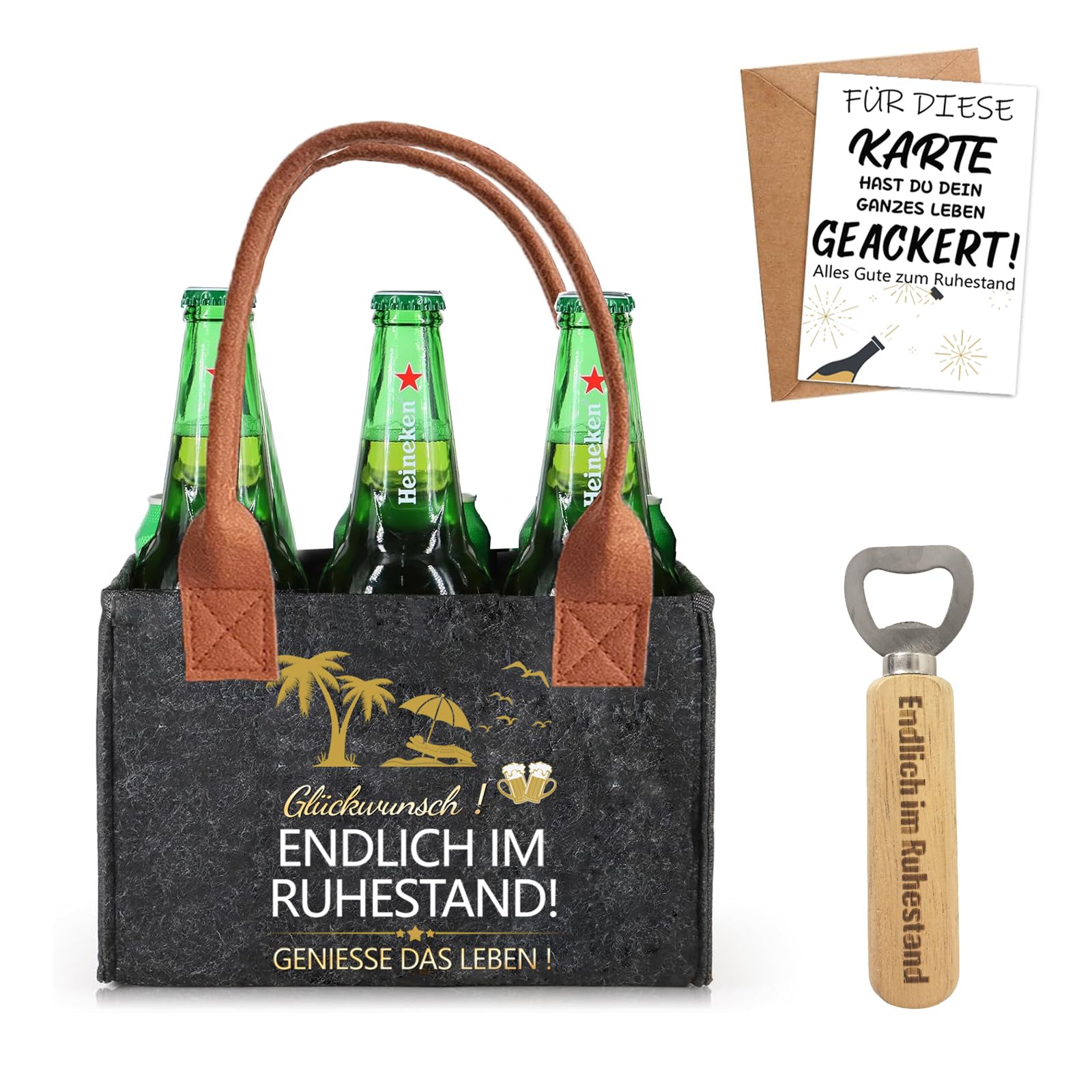 Geschenk Zum Ruhestand - Cremeweiße Make-up-Tasche Mit Spruch, Ca. 25x17x5 Cm, Wasserabweisend, Für Kollegen & Freunde