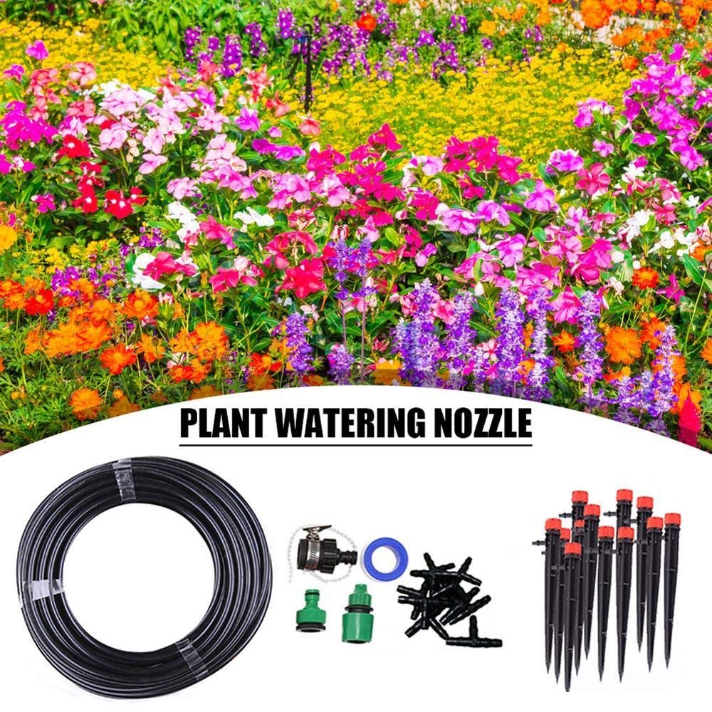 25M Fai da Te irrigazione Goccia a Goccia Sistema di innaffiatura del Giardino Innaffiatura Automatica del Tubo Flessibile Regolabile Micro Dripper Giardino del corredo irrigazione Kit