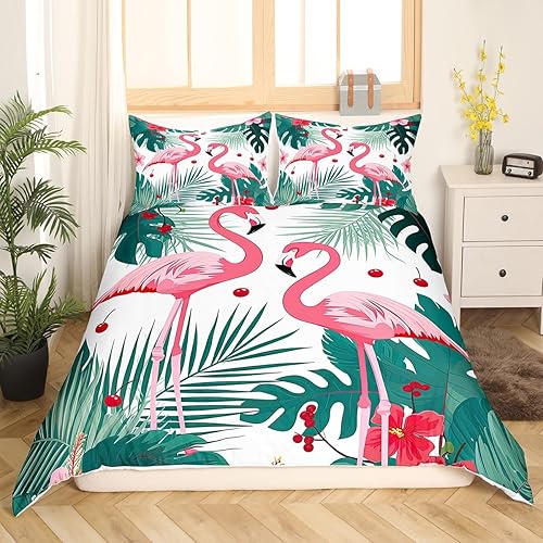 Miniatura 8 de Erosebridal Funda de edredón de pavo real para niños, diseño de plumas de mariposa, pájaros, flores, colorido, juego de ropa de cama de microfibra