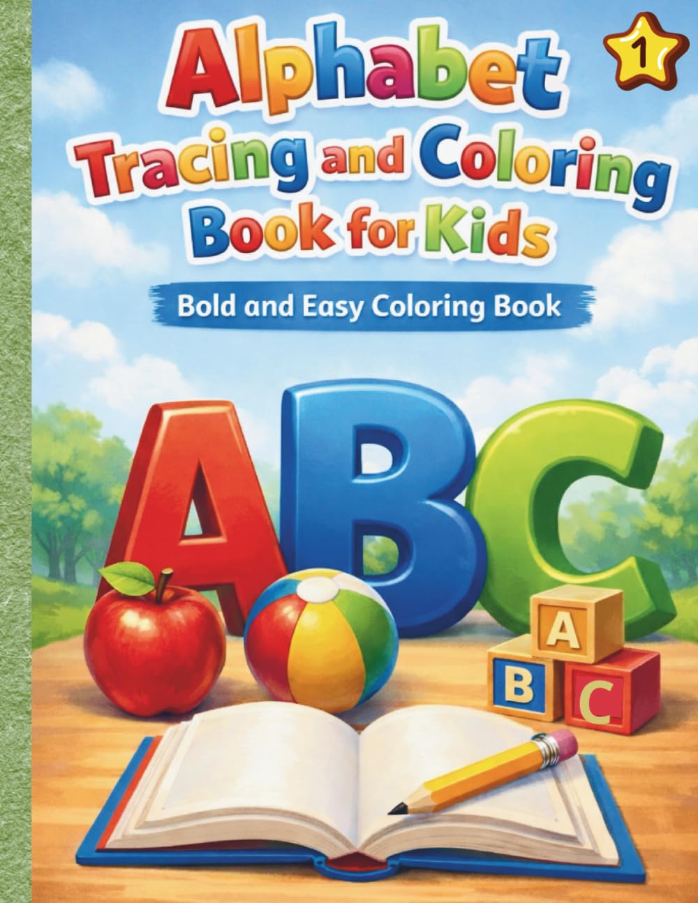 Alphabet Tracing and Coloring Book for Kids: Bold and Easy Coloring Book (Children's coloring world)