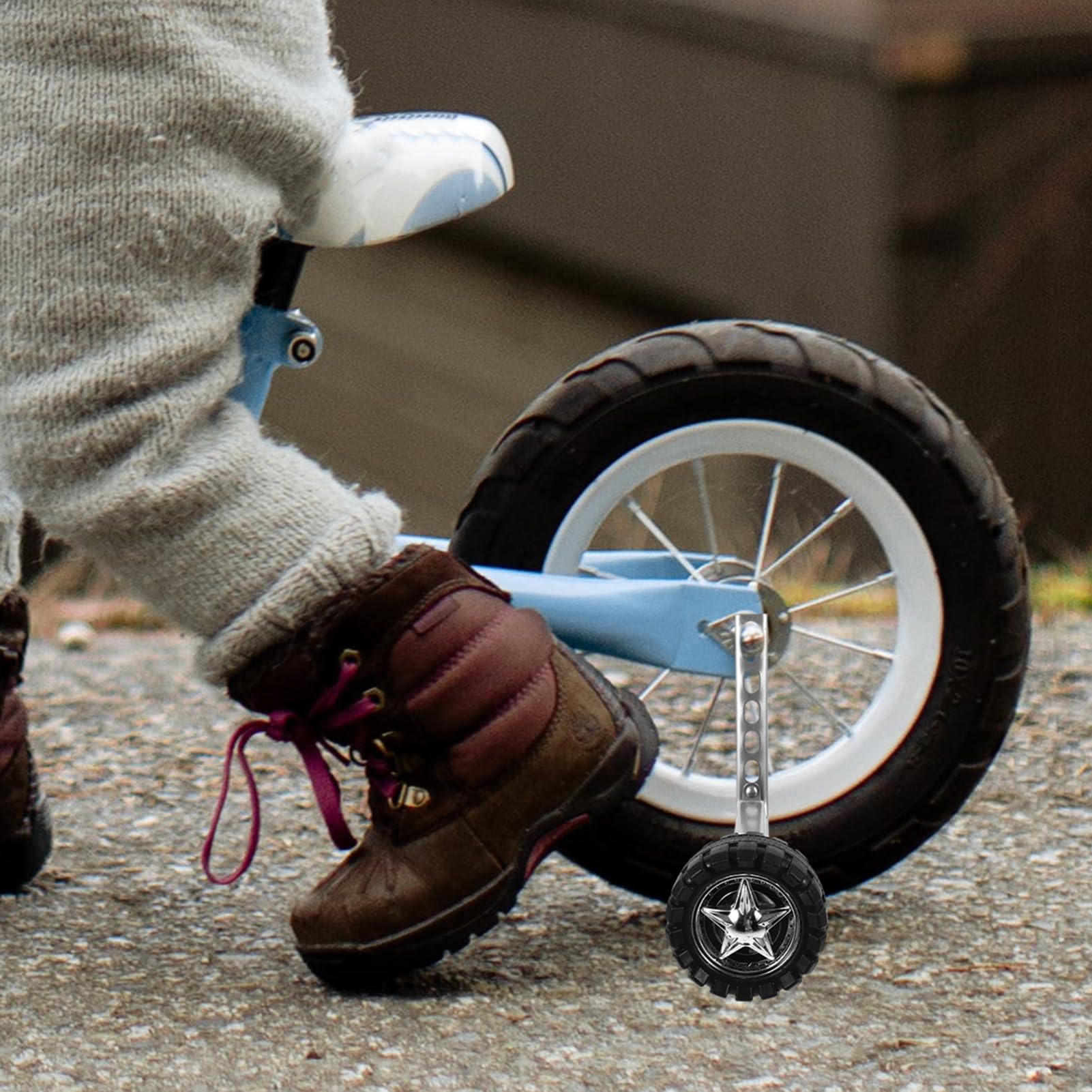 Toyvian Roues Stabilisatrices Vélo Garçon Fille avec Protection Ajustable Matériel Sûr Aide Apprentissage Équilibre Garçon Fille