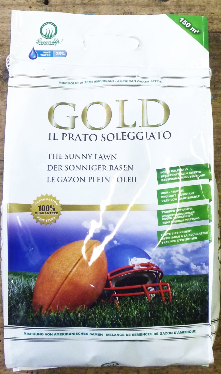 MISCUGLIO DI SEMI PER PRATO ERBOSO "GOLD IL PRATO SOLEGGIATO" IN CONFEZIONE DA 5 KG