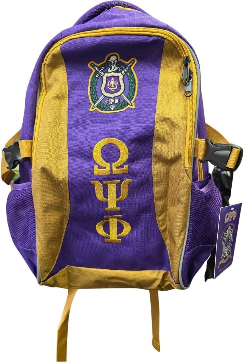 Buffalo Dallas Omega Psi/Ψ Phi Adult Backpack [Purple - 19" x 15" x 6"] - ID#73066