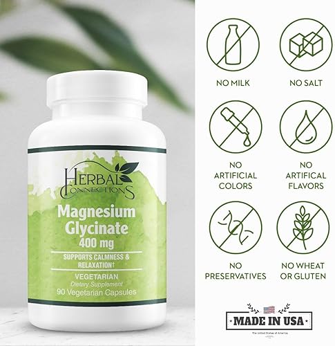 Miniatura 3 de Glicinato de magnesio - Suplemento para apoyar el alivio del estrés, el sueño, la salud del corazón, los nervios, los músculos y el metabolismo* -