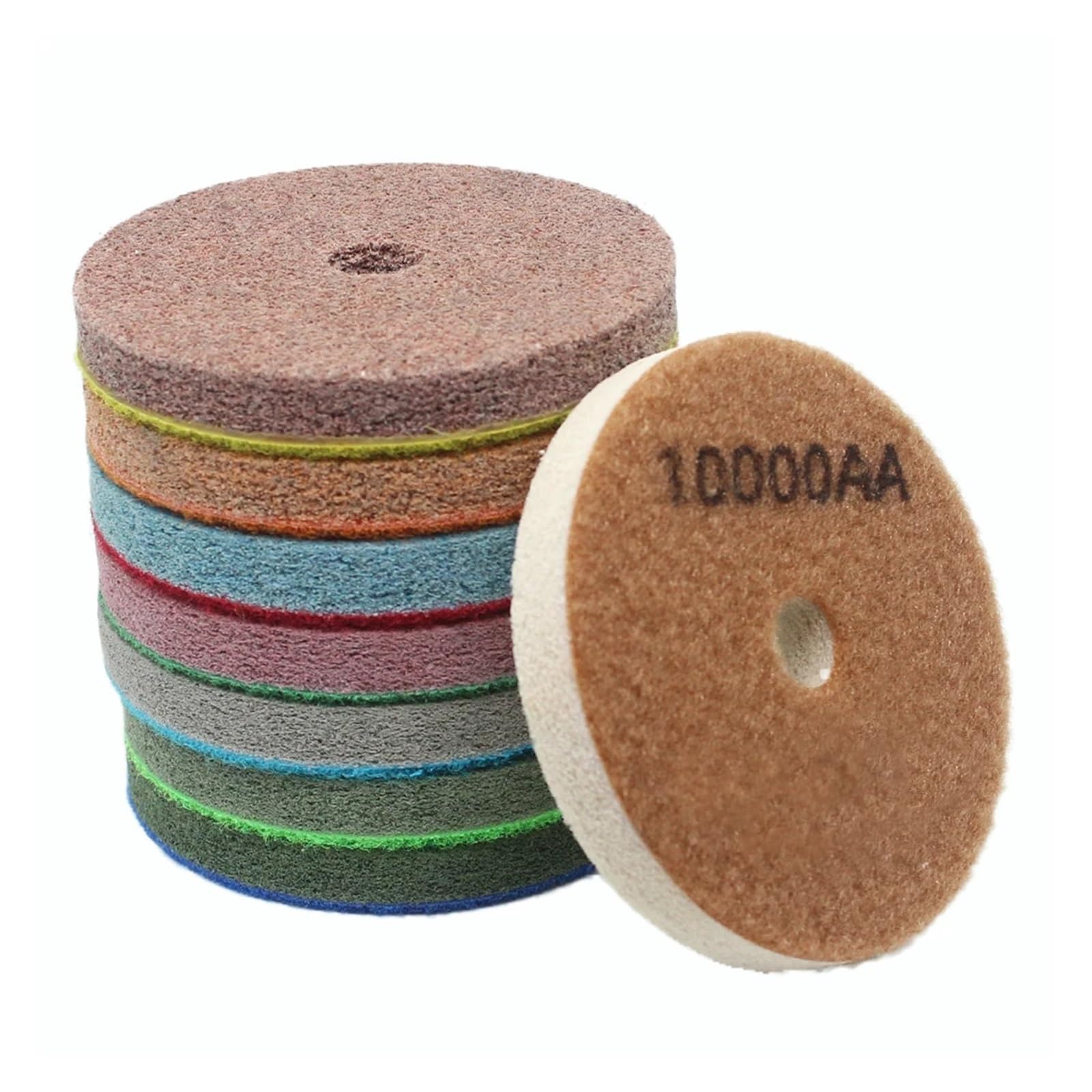 Kit de discos de pulido de diamante, Almohadillas de pulido diamante 3-4 pulgadas, grano 150-10000, paquete 11 for piedra y hormigón(1pc Grit 1000,3 inches)