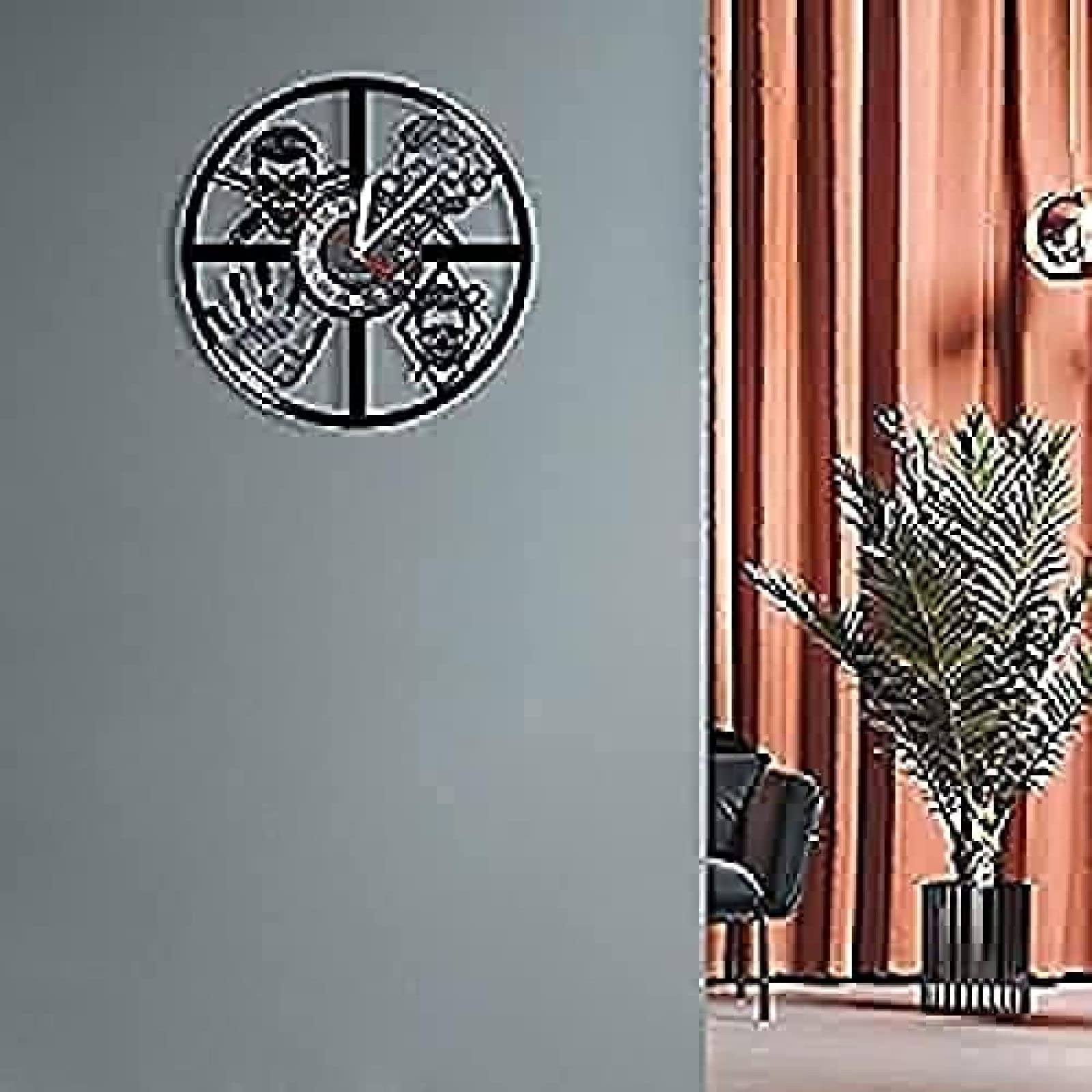 Silencieux quartz horloge murale muet pour un sommeil paisible sans tic-tac