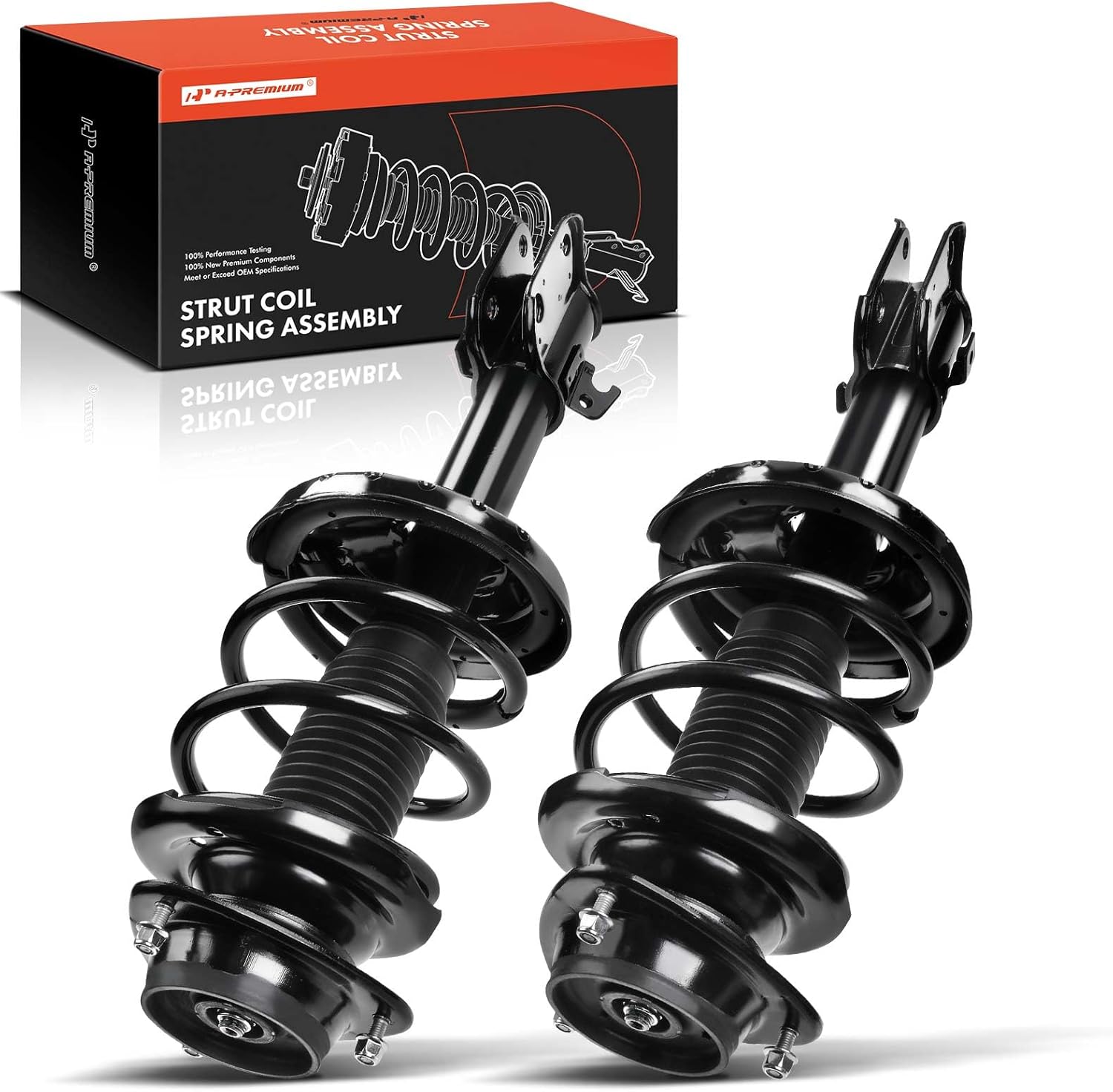 A-Premium Front Strut Assembly Compatible with Subaru Forester 2014-2016, XV Crosstrek 2013-2x Replacement Suspension Complete Strut Shock Absorber with Coil Spring