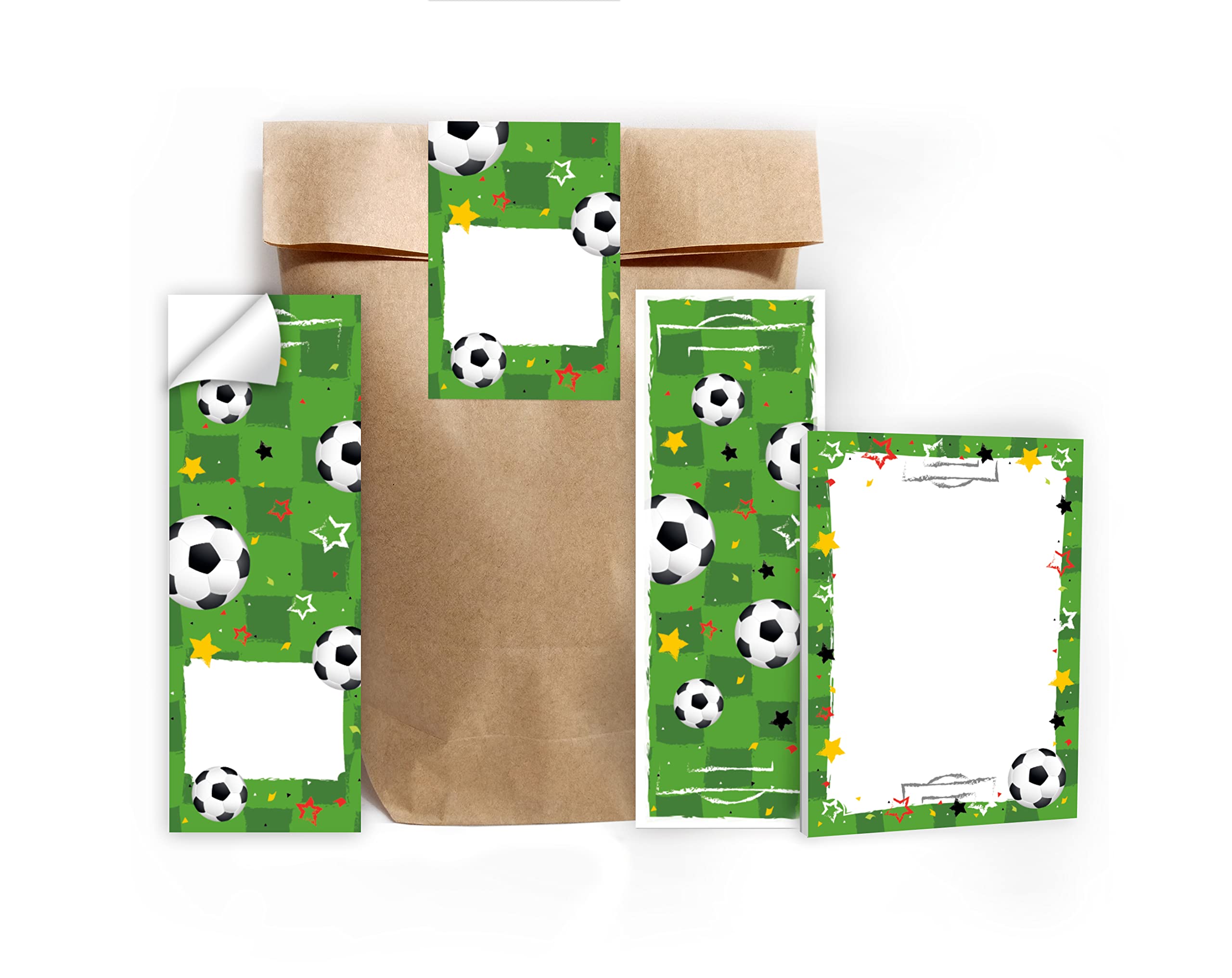 Kit Completo Per Inviti Di Compleanno Bambini – 12 Pezzi: Biglietti A6, Buste, Sacchetti, Adesivi, Segnalibri E Blocchi Note, Tema Natura, Prodotto In Germania - 2