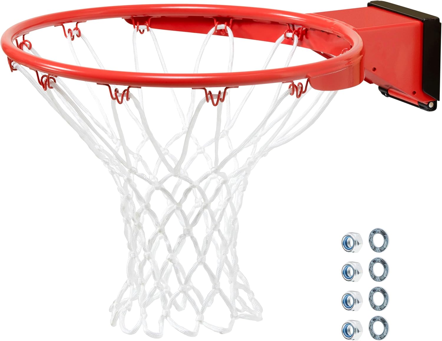 Silverback Deluxe Breakaway Rim with Nylon Net Compatible with Silverback NXT and Goaliath GoTek In-Ground and Wall-Mounted Basketball Hoops