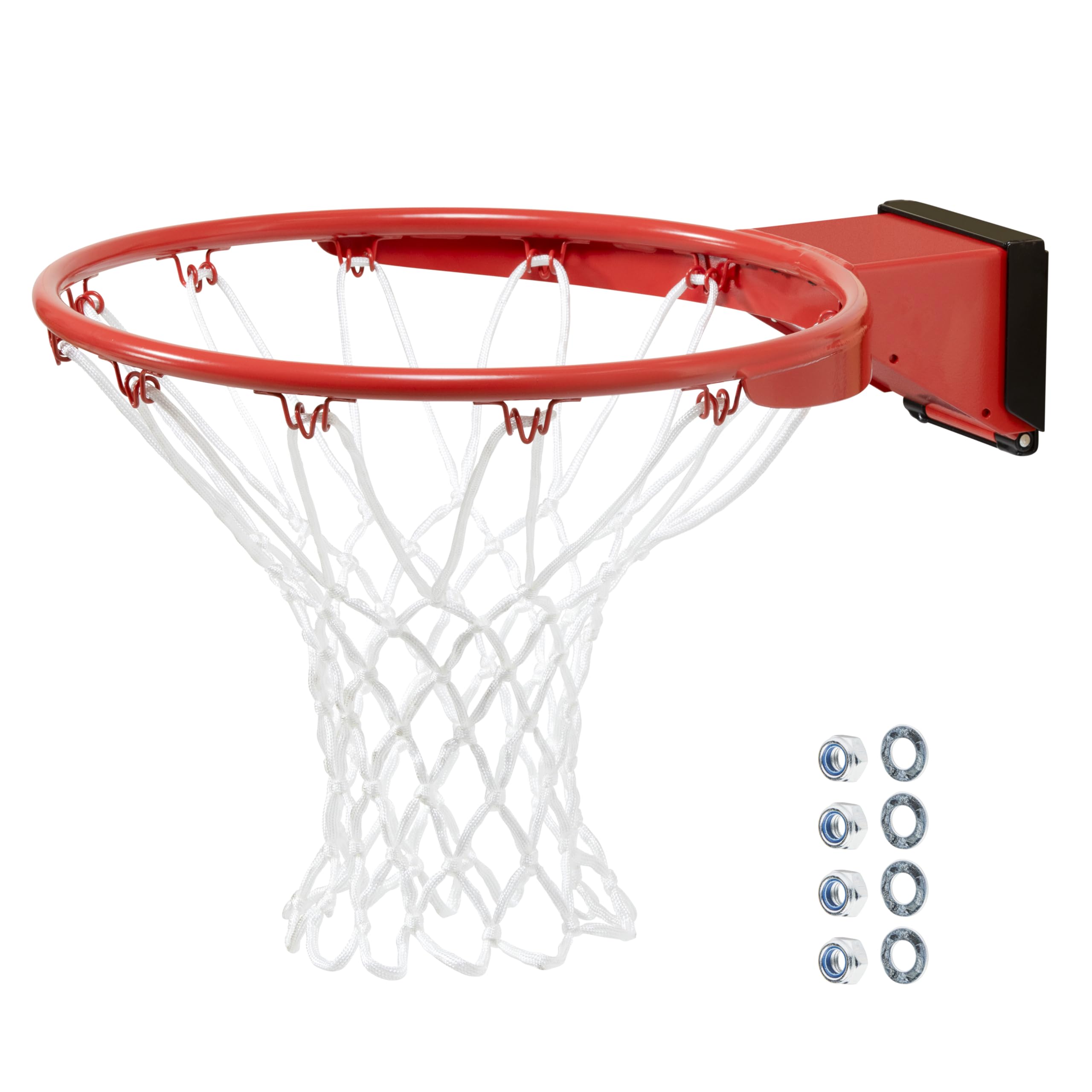 SilverbackDeluxe Breakaway Rim with Nylon Net Compatible NXT and Goaliath GoTek In-Ground and Wall-Mounted Basketball Hoops