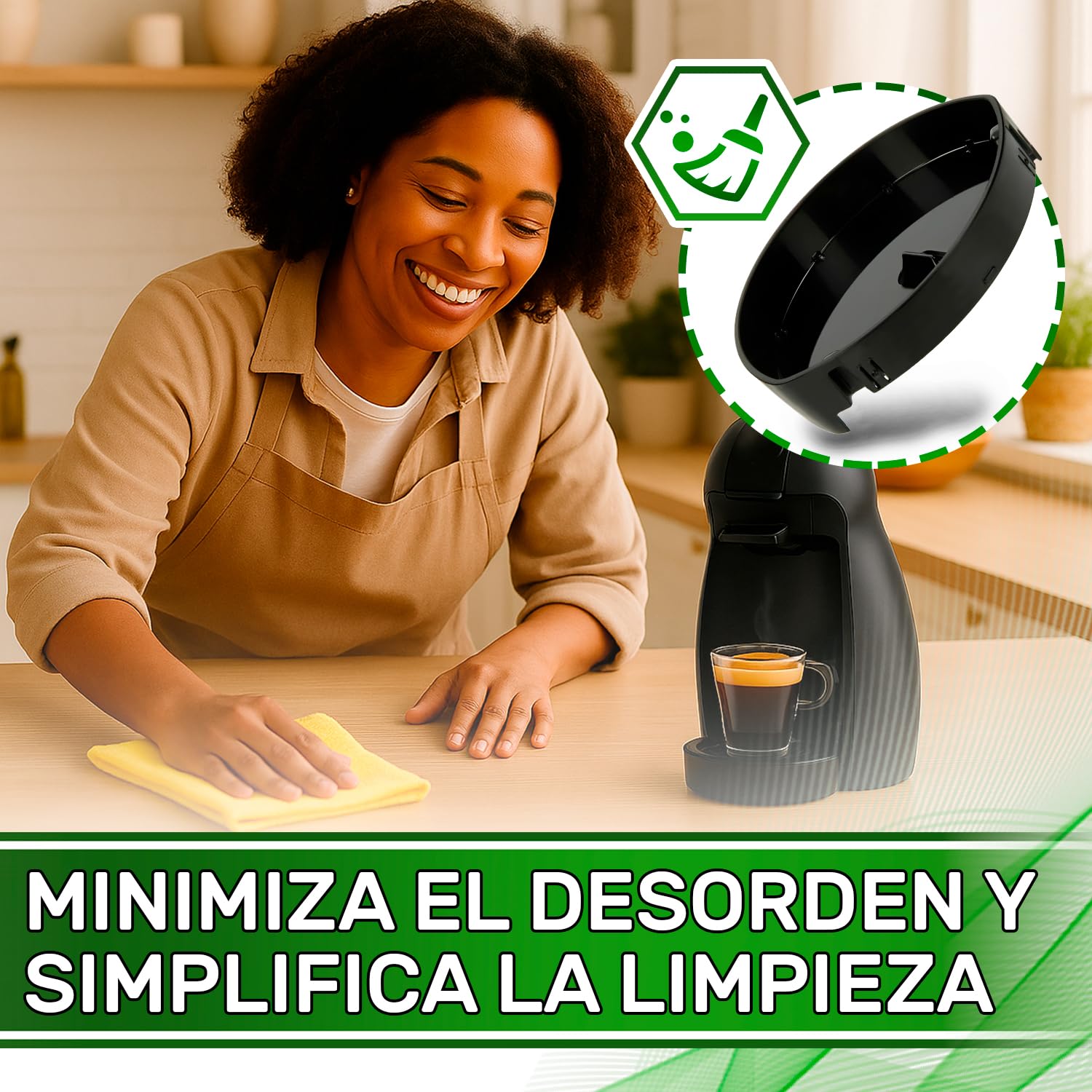 ONIX TECH Bandeja de Goteo para Cafetera Krups Dolce Gusto Genio Piccolo MS-622726