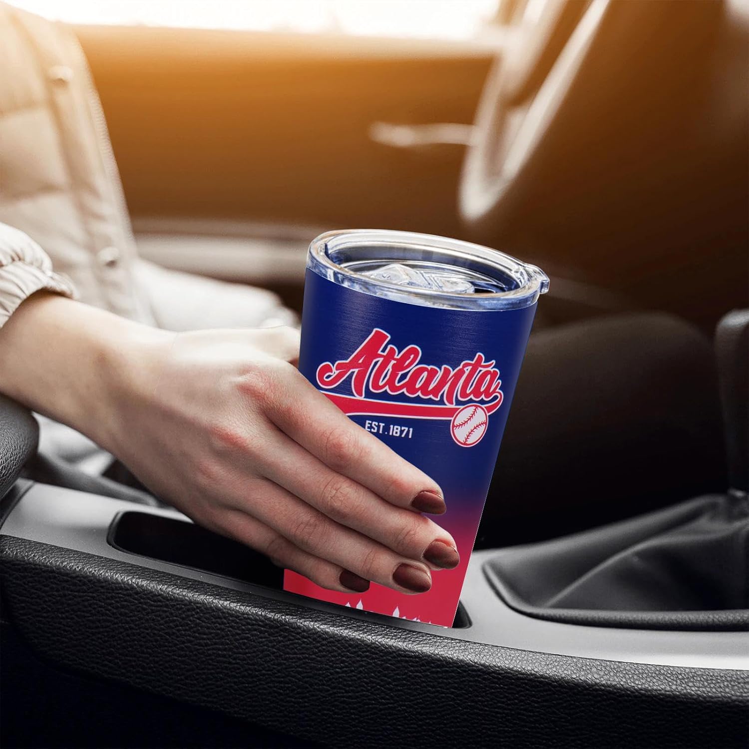 Baseball Tumblers,20oz Car Cups,Sports Travel Coffee Mug, 304 Stainless Steel Cup, Cold Drinks,Hot Drinks,Gifts for Men, Women and Fans - Image 5