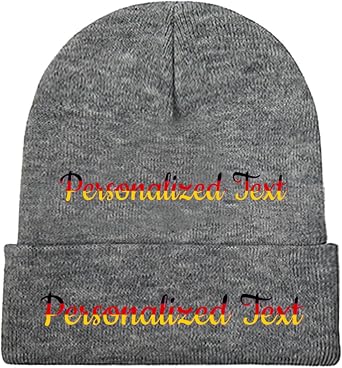Custom Knitted Hat for Women Personalized Text Knitted Hat Valentines Day Gifts