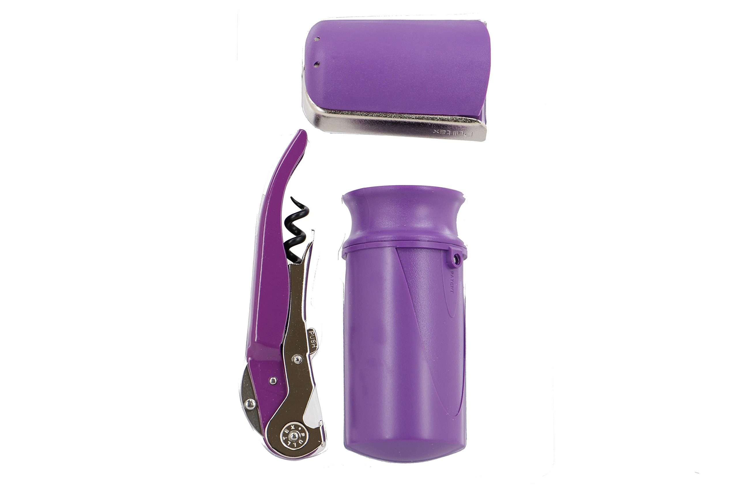 Pulltex Pulltap's Wine Starter 3 Pcs Set (Violet)