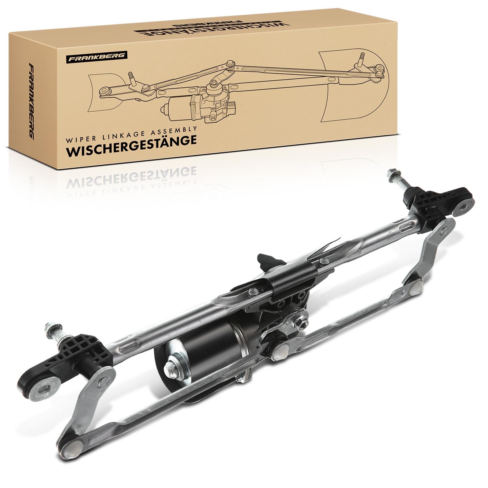 Frankberg Meccanismo tergicristallo con motorino anteriore 46804522 | Compatibile con: 169