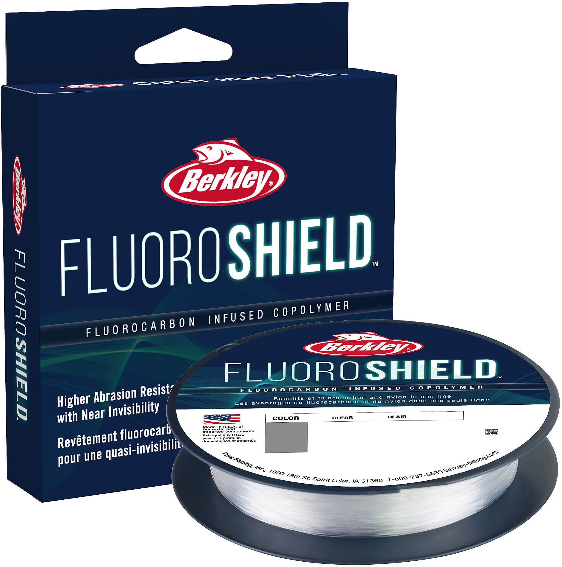 Berkley FluoroShield Fluorocarbon Fishing Line, Clear