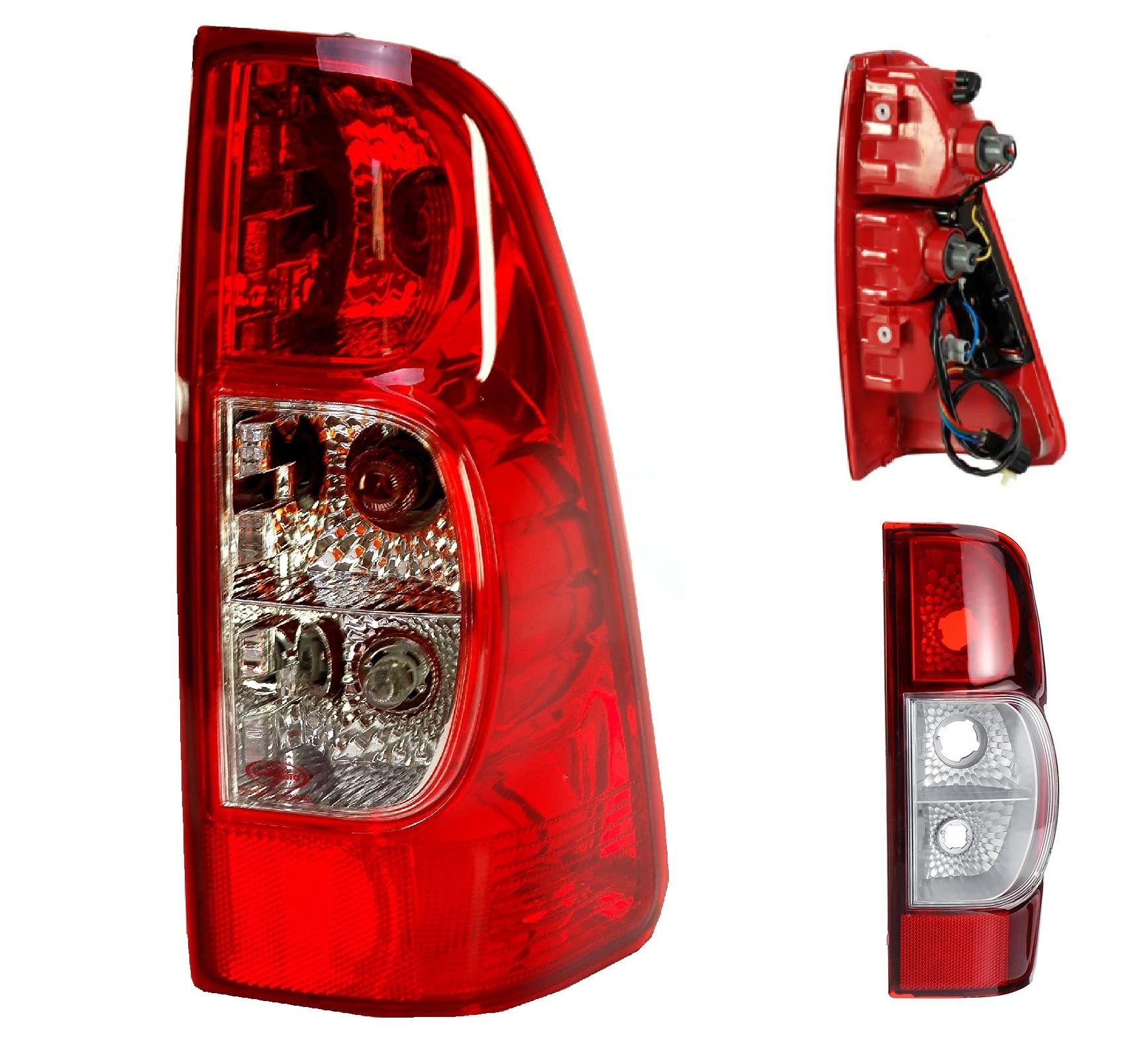 Faro Fanale Fanalino Posteriore DX Per D-Max Dmax D Max da 2007 a 2011 Stop Gruppo Ottico Destro Lato Passeggero con Portalampade