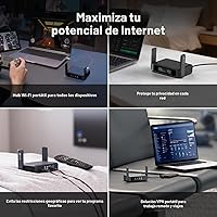 Vista 5 de GL.iNet GL-BE3600 (Slate 7) Router Portátil de Viaje, Wi-Fi 7 de Doble Banda en Bolsillo, Router 2.5G, Routers VPN Portátiles WiFi para Viajes